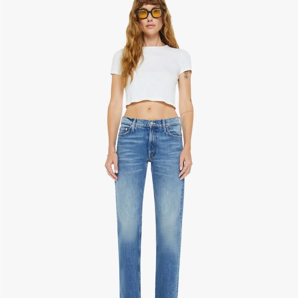 MOTHER Straight Leg Jeans - Classic Denim